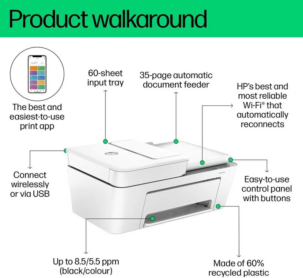 Spausdintuvas HP DeskJet 4220e All-in-One