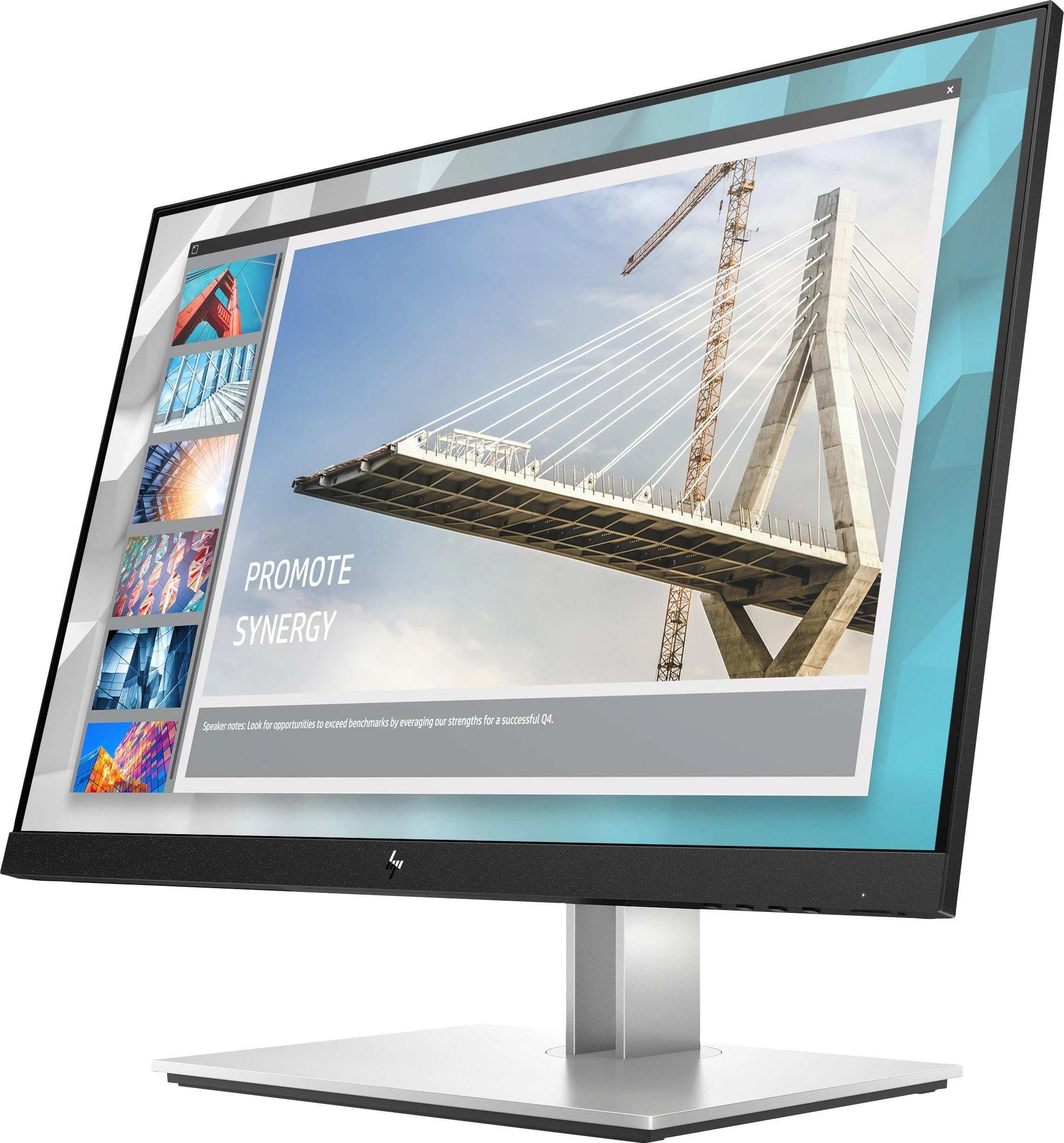 „Hewlett Packard“ (HP) „HP E24i G4 WUXGA“ monitorius – 24 colių, 1920 x 1200 WUXGA, 250 nitų, 60 Hz, AG, IPS, HDMI/VGA/DisplayPort, 4 USB-A, reguliuojamo aukščio / pakreipimo / pasukimo / sukimosi ašys, 3 metimai