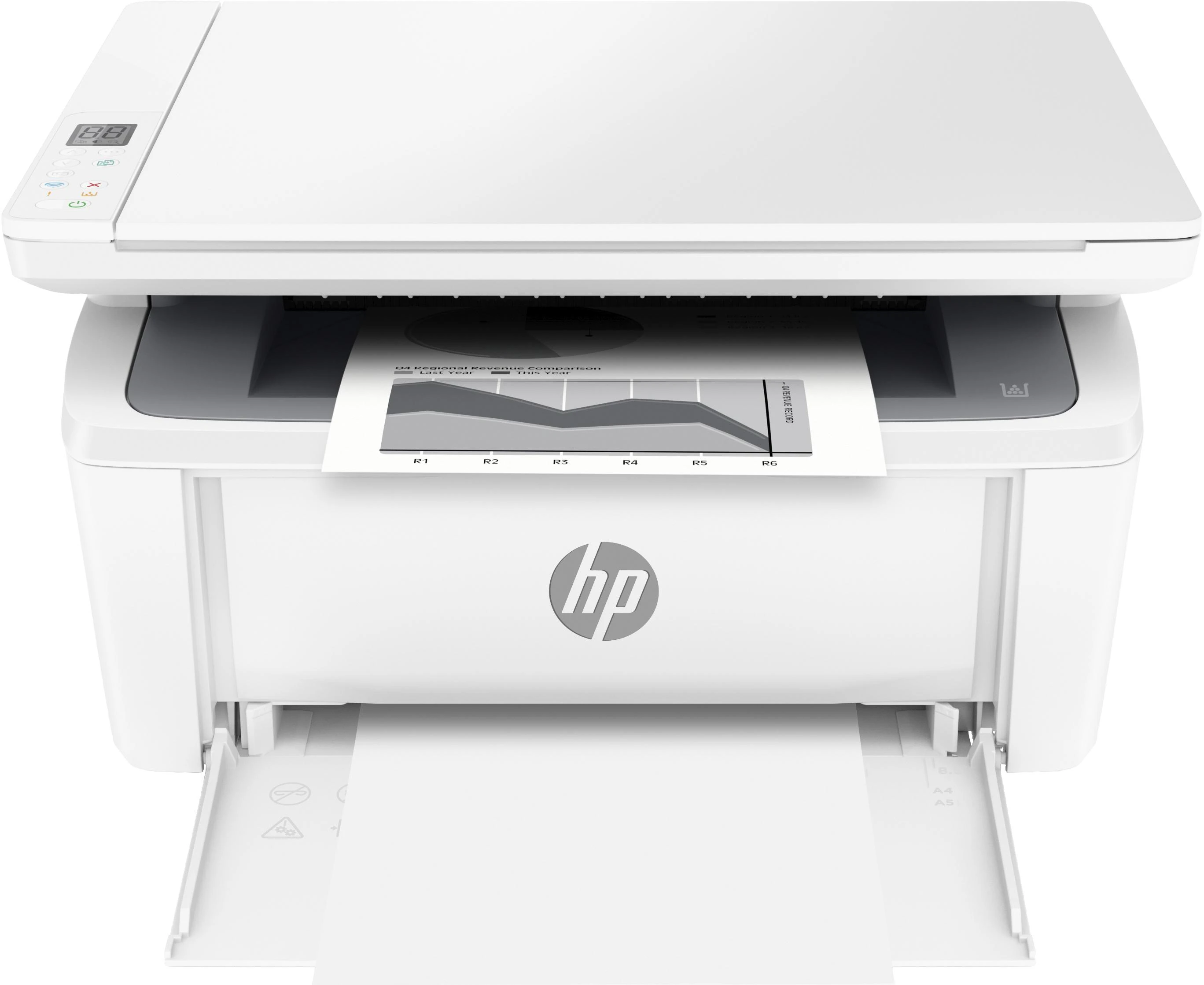 Daugiafunkcis lazerinis spausdintuvas HP LaserJet MFP M140w, spausdinimas / kopijavimas / skenavimas, nespalvotas, A4, 20 ppm, USB / Wi-Fi, baltas