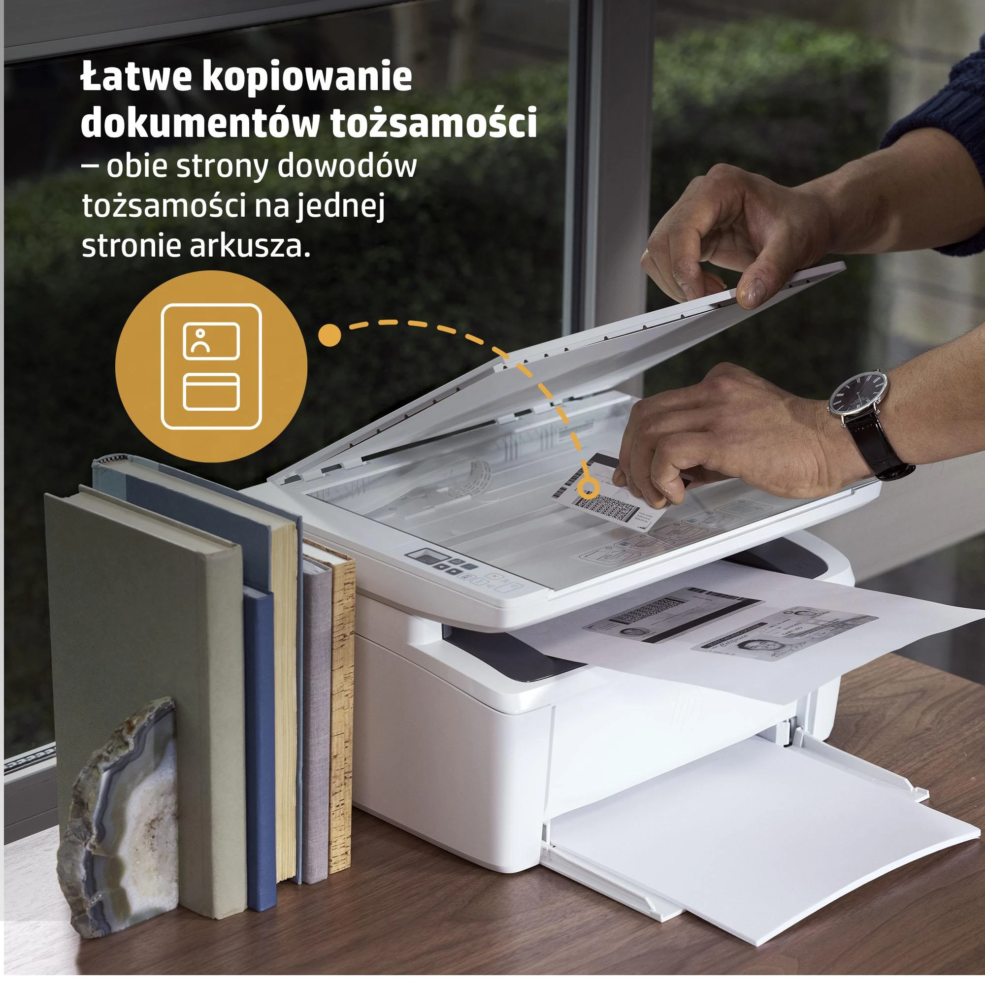 Daugiafunkcis lazerinis spausdintuvas HP LaserJet MFP M140w, spausdinimas / kopijavimas / skenavimas, nespalvotas, A4, 20 ppm, USB / Wi-Fi, baltas