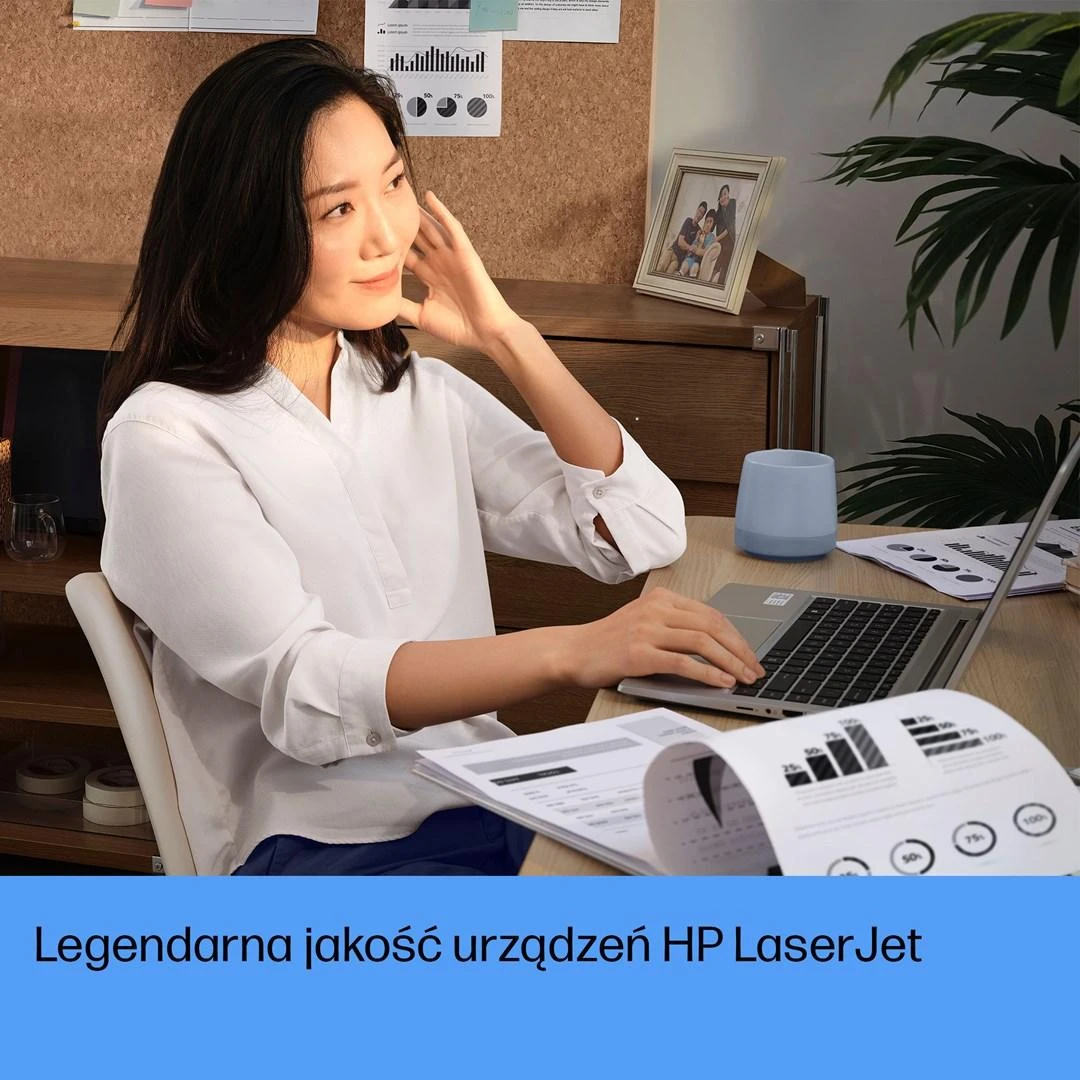 Hewlett Packard (HP) HP LaserJet Tank 1504w Spausdintuvas - A4 Mono lazerinis, Print, Wifi, 23ppm, 250-2500 pages per mėnesį (pakeičia Neverstop)