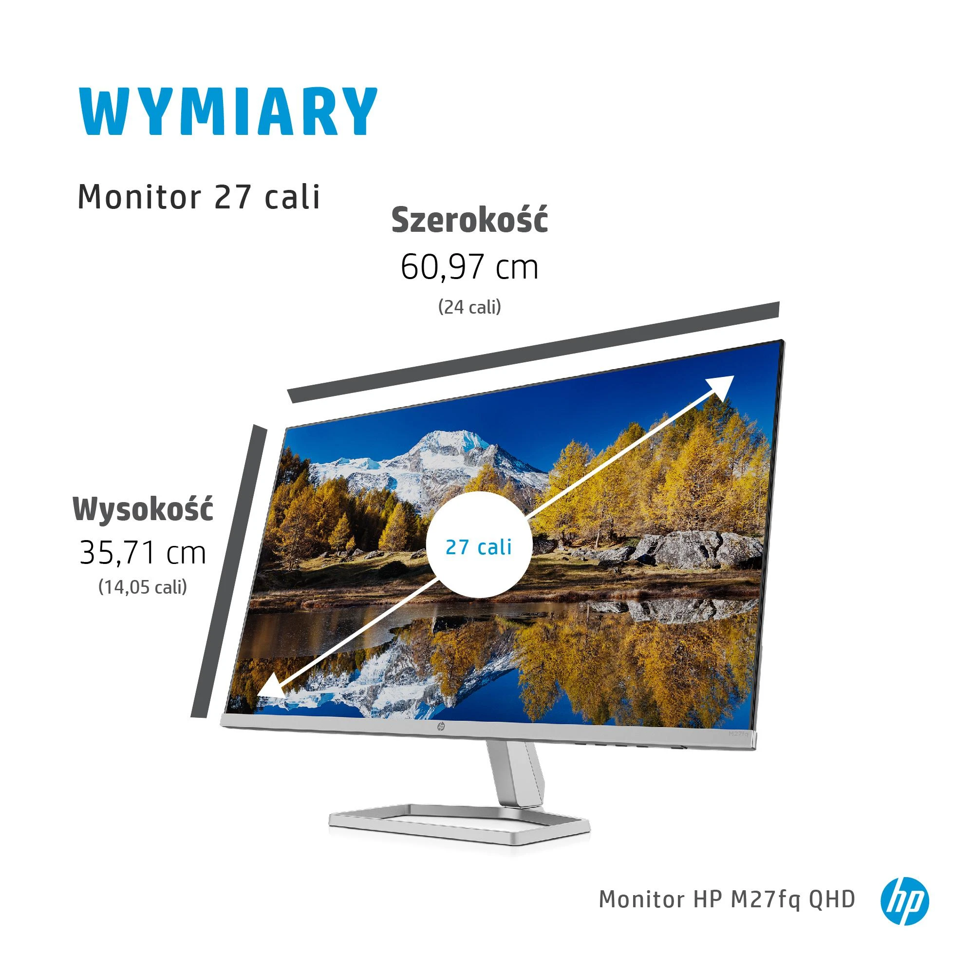 Hewlett Packard (HP) Monitorius HP M27fq
