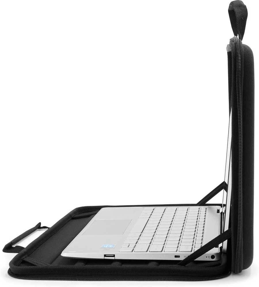 Hewlett Packard (HP) HP „Mobility Rugged“ 14 colių įstrižainės nešiojamasis kompiuteris, prie kurio galima prijungti viršutinį įkroviklį – juodas