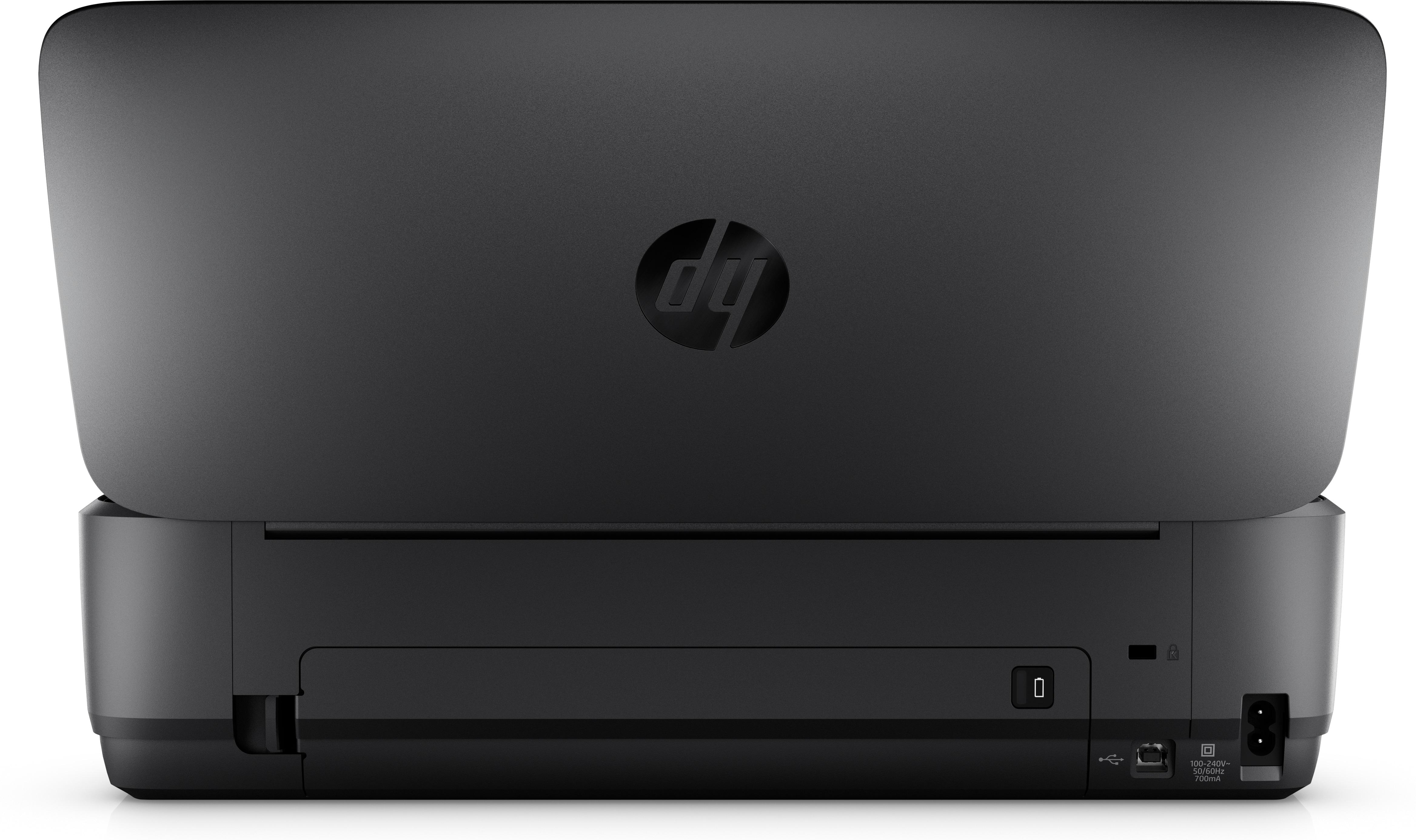 Hewlett Packard (HP) „HP Officejet 250“ mobilusis daugiafunkcis daugiafunkcis spalvotas rašalinis spausdintuvas, A4, 8 psl./min., kopijavimas, 10 psl./min., spausdinimas, 50 lapų, USB, „Wi-Fi“