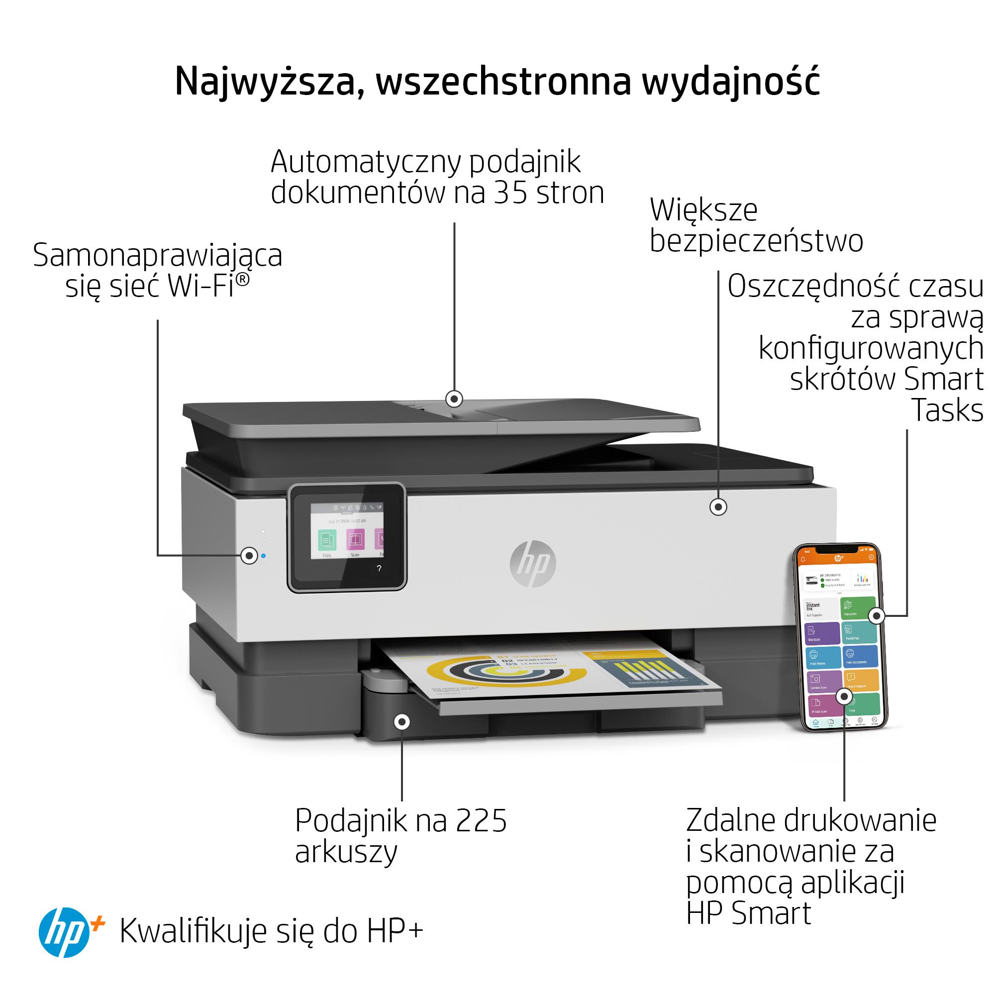 Hewlett Packard (HP) Spausdintuvas HP OfficeJet Pro 8022e All-in-One 229W7B daugiafunkcinis įrenginys