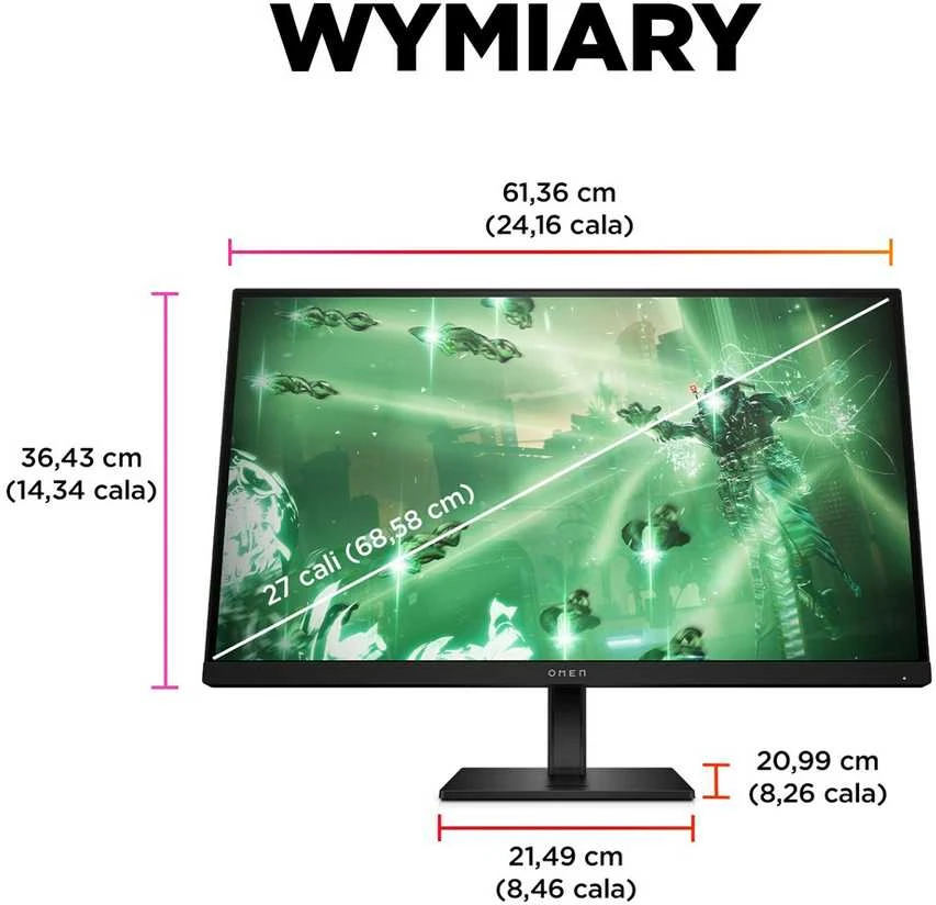 Monitorius HP OMEN 27q - 27'' | IPS | QHD | 1ms | 165Hz | HDR