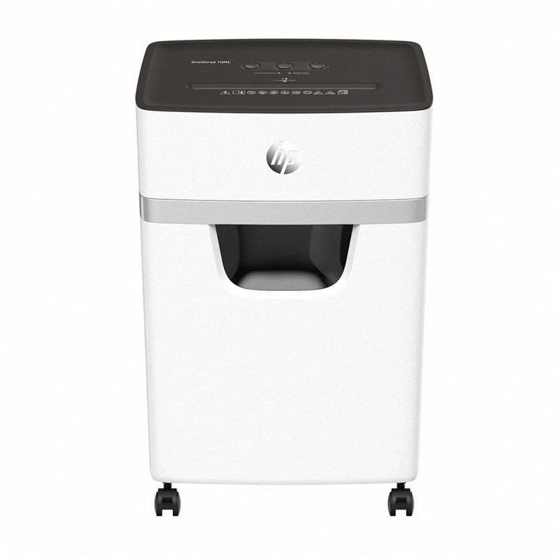 Popieriaus Smulkintuvas - HP Oneshred 10MC, Mikro Pjaustymas, P-5, 10 Kortelių, 20 L, Šviesiai Pilkas