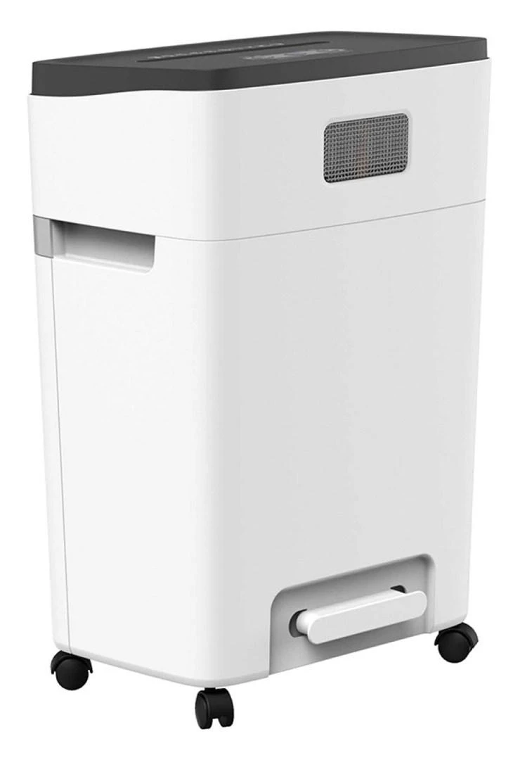 Hewlett Packard (HP) HP ONESHRED 12MC dokumentų smulkintuvas, mikropjovimas, P-5, 12 kortelių, 25l, šviesiai pilkas