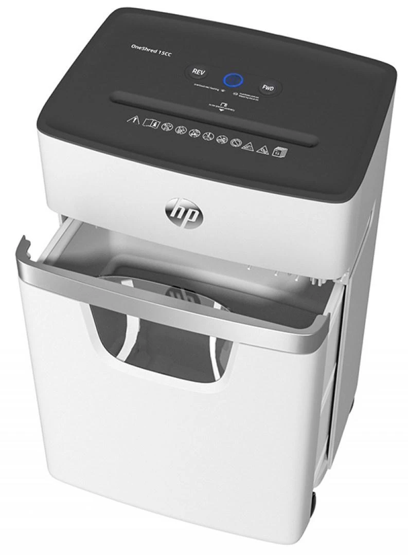 Popieriaus Smulkintuvas - HP Oneshred 15CC 20L Smulkinimas Itin Mažais Gabalėliais