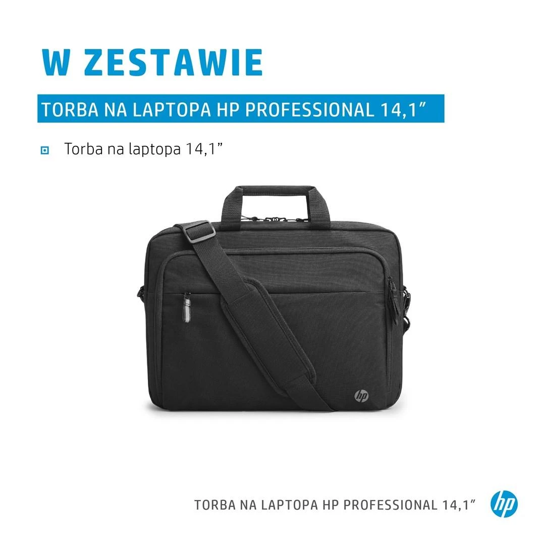 Hewlett Packard (HP) HP Professional 14.1-inch Nešiojamas kompiuteris Bag 14.1" Messenger case Juodas