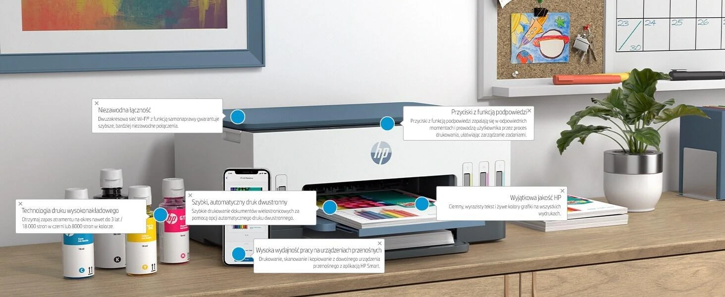 Hewlett Packard (HP) Daugiafunkcis Spausdintuvas - HP Smart Tank 675 A4 4800x1200 DPI 12ppm Wi-Fi