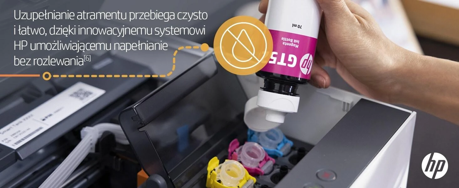 Hewlett Packard (HP) HP Smart Tank 720 AIO daugiafunkcis spausdintuvas Spausdintuvas - A4 spalvotas rašalinis, spausdinimas / kopijavimas / nuskaitymas, automatinis dvipusis spausdinimas, WiFi, 15 psl./min., 400–800 puslapių per mėnesį