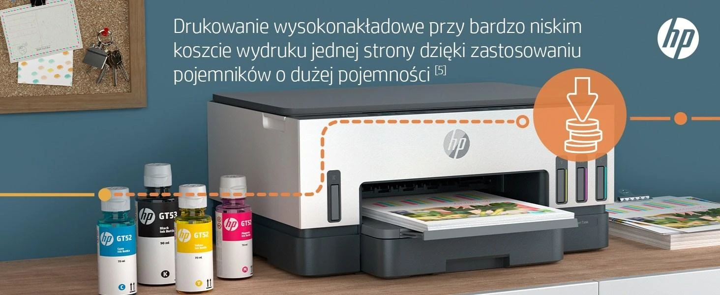 Hewlett Packard (HP) HP Smart Tank 720 AIO daugiafunkcis spausdintuvas Spausdintuvas - A4 spalvotas rašalinis, spausdinimas / kopijavimas / nuskaitymas, automatinis dvipusis spausdinimas, WiFi, 15 psl./min., 400–800 puslapių per mėnesį