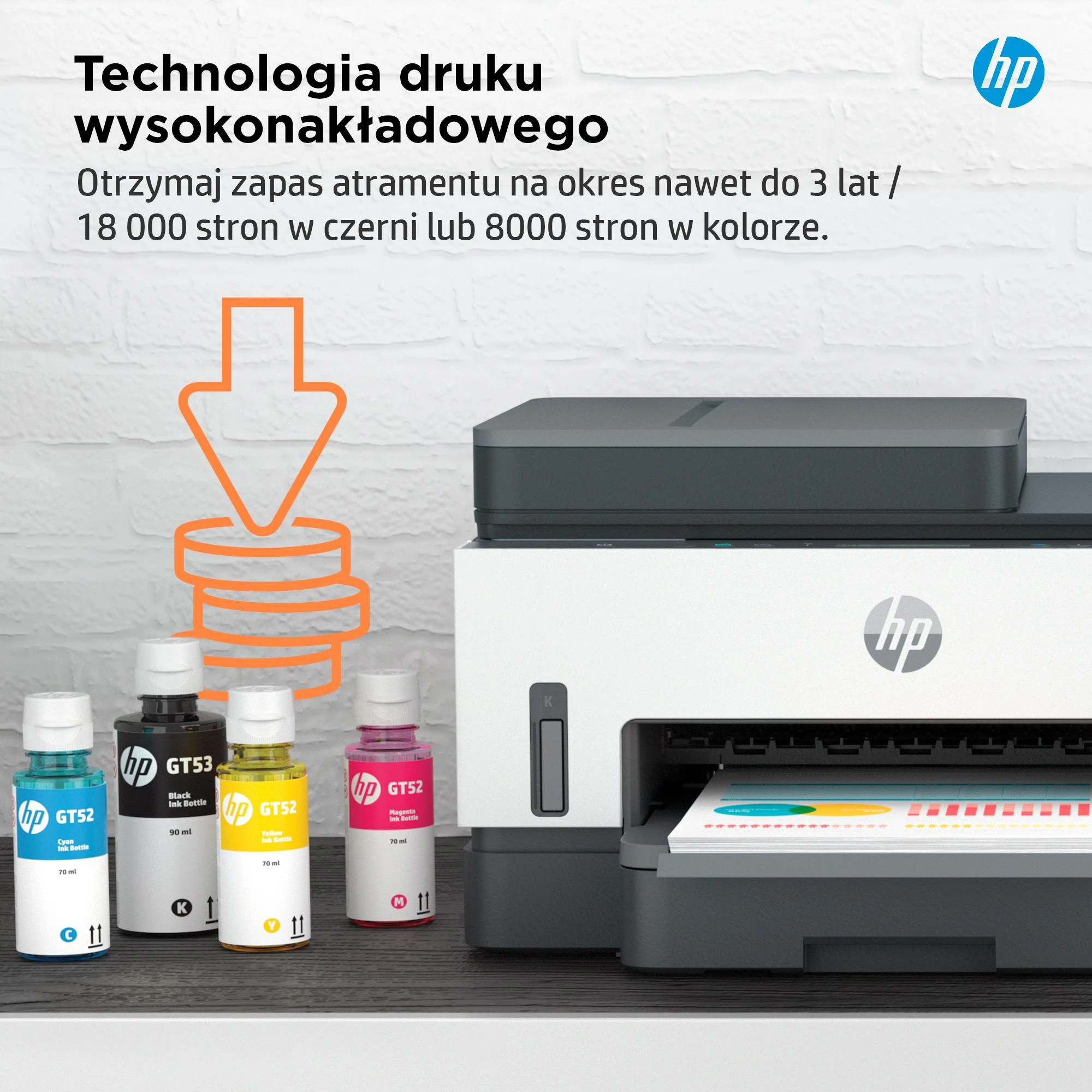 Hewlett Packard (HP) HP Smart Tank 750 AIO daugiafunkcis spausdintuvas Spausdintuvas - A4 spalvotas rašalinis, spausdinimas / kopijavimas / nuskaitymas, automatinis dvipusis spausdinimas, WiFi, 15 psl./min., 400–800 puslapių per mėnesį