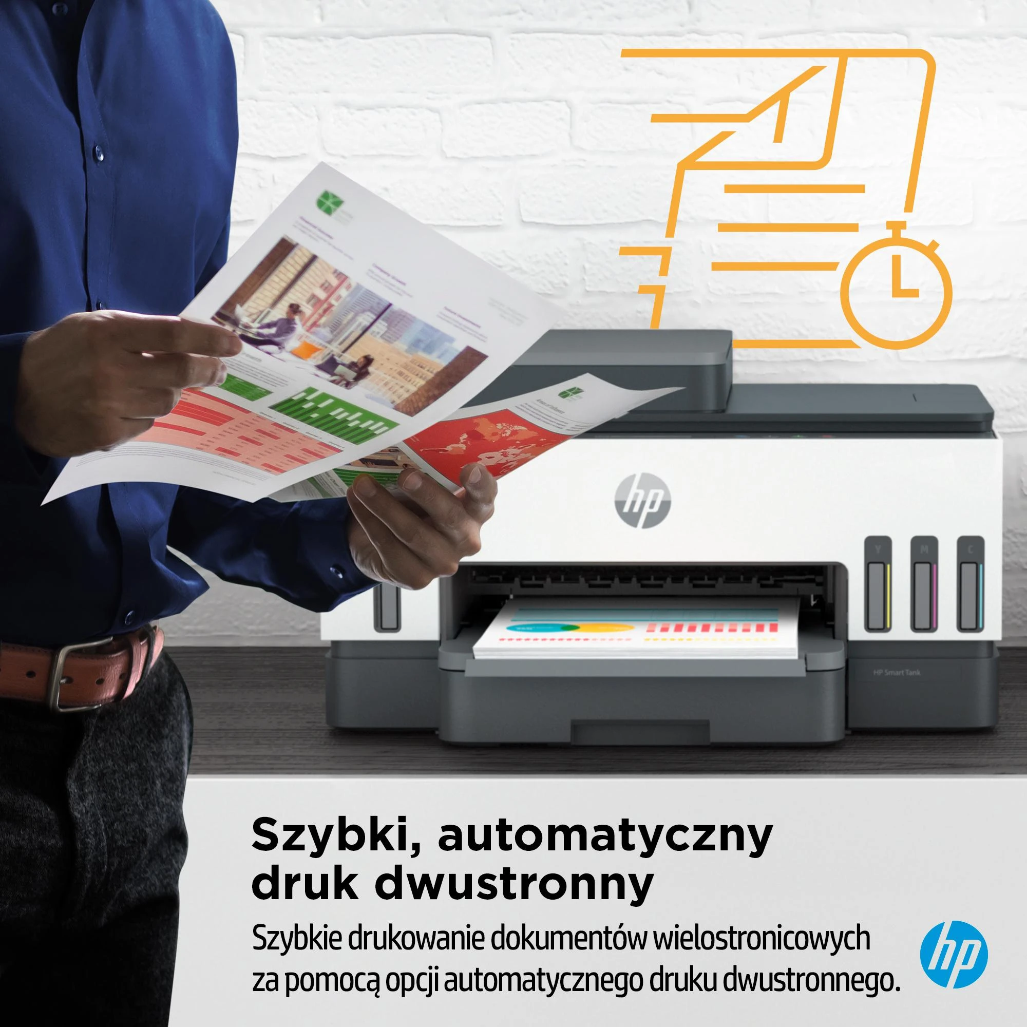 Hewlett Packard (HP) HP Smart Tank 750 AIO daugiafunkcis spausdintuvas Spausdintuvas - A4 spalvotas rašalinis, spausdinimas / kopijavimas / nuskaitymas, automatinis dvipusis spausdinimas, WiFi, 15 psl./min., 400–800 puslapių per mėnesį