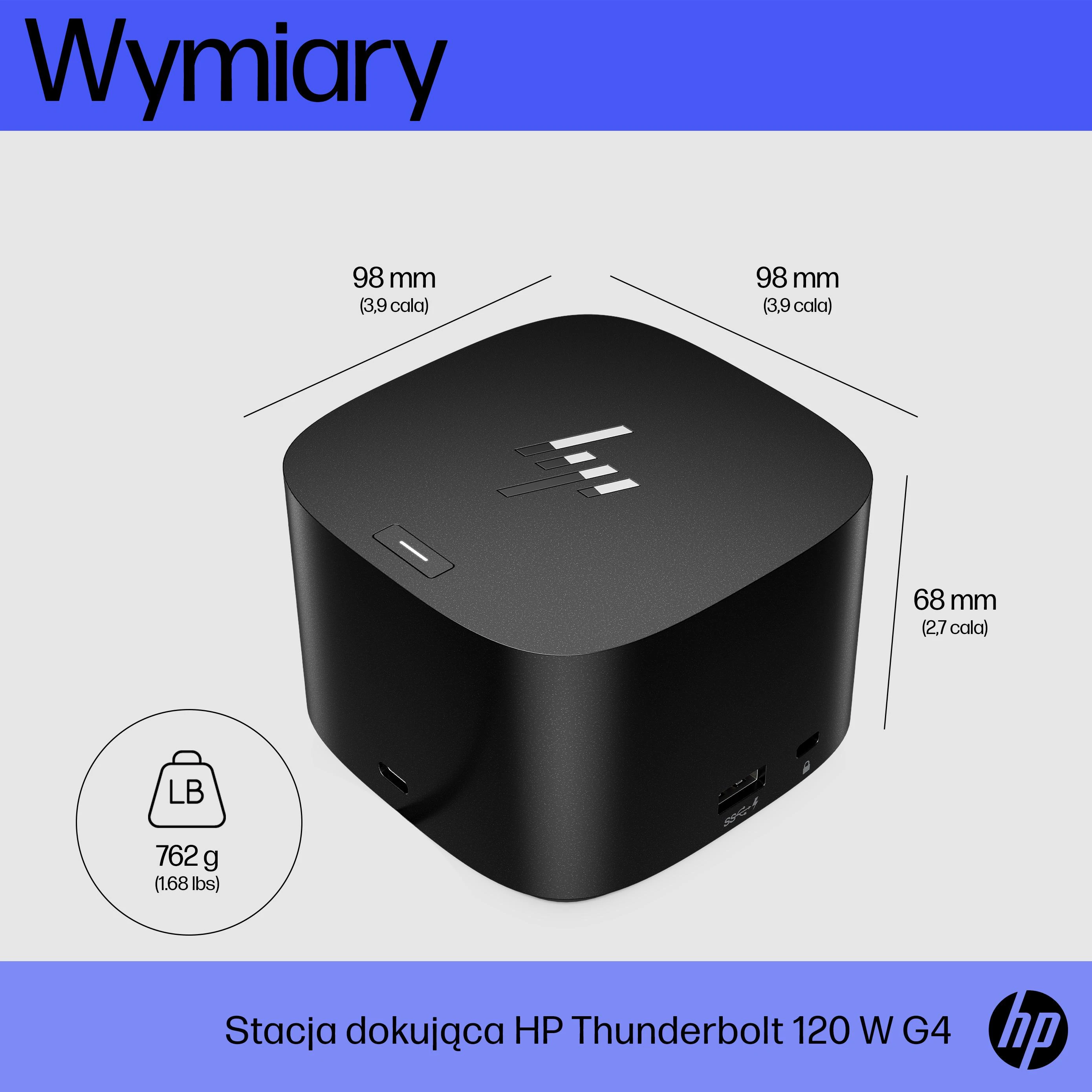 Prijungimo stotelė HP Thunderbolt Dock 120W G4 (4J0A2AA)