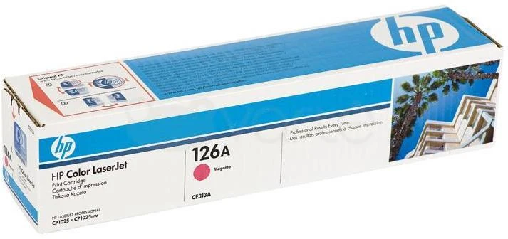 Hewlett Packard (HP) HP 126A purpurinė tonerio kasetė, 1000 puslapių, skirta „Color LaserJet CP1025“, „Pro 100“, „Pro 200“, „M275“ serijoms