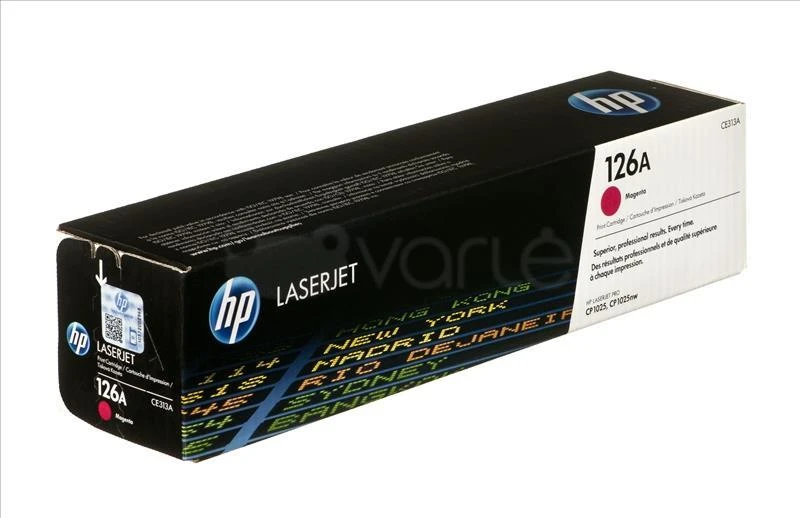 Hewlett Packard (HP) HP 126A purpurinė tonerio kasetė, 1000 puslapių, skirta „Color LaserJet CP1025“, „Pro 100“, „Pro 200“, „M275“ serijoms