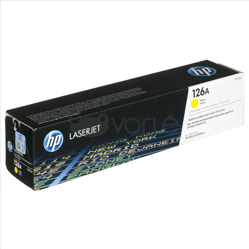Hewlett Packard (HP) HP 126A Geltona tonerio kasetė, 1000 puslapių, skirta „Color LaserJet CP1025“, „Pro 100“, „Pro 200“, „M275“ serijoms