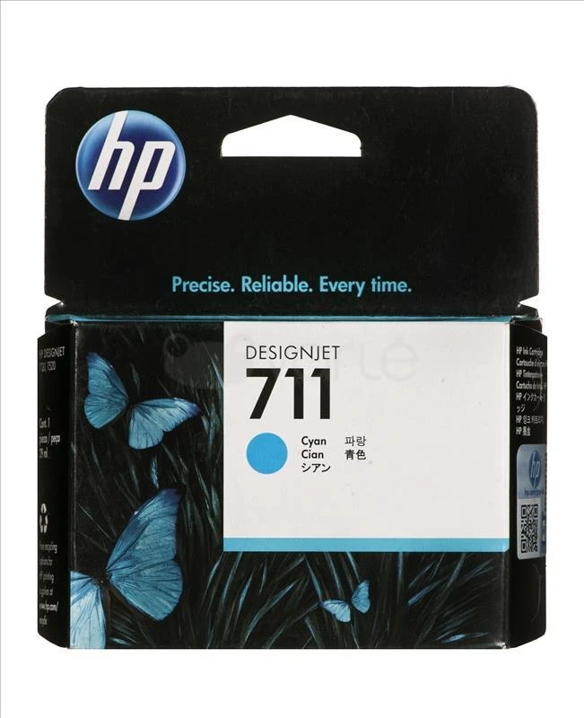 Hewlett Packard (HP) HP 711 Cyan Ink Cartridge 29ml, skirta HP DesignJet T120, T520
