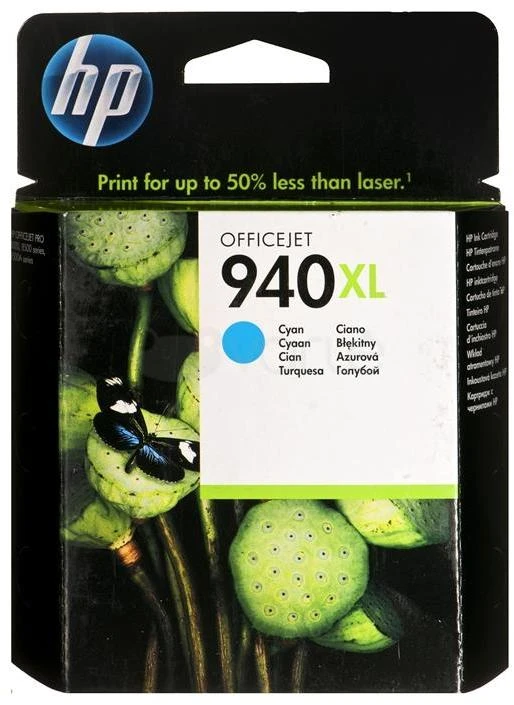 Hewlett Packard (HP) „HP no.940XL Cyan Officejet“ rašalo kasetė (1 400 puslapių)