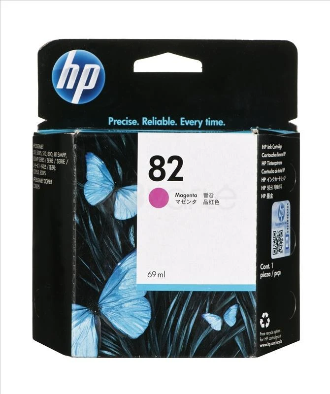 Hewlett Packard (HP) HP Nr.82 Rašalo krepšelis. Magenta (69 ml)