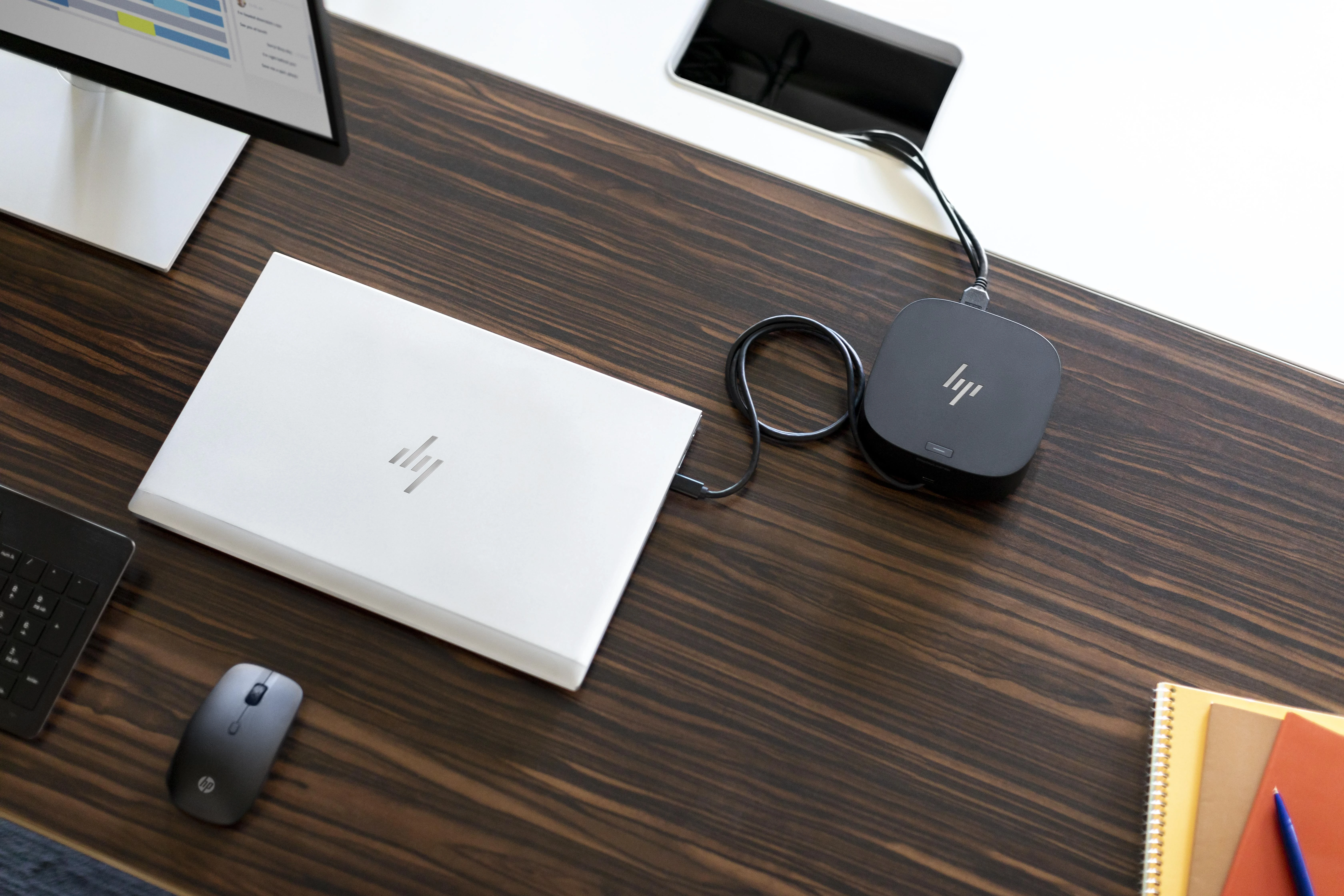 Hewlett Packard (HP) HP USB-C dokas G5 120 W – 4 x USB 3.0, 1 x USB-C (15 W), 2 x DisplayPort 1.4, 1 x HDMI 2.0, 1 x RJ-45, 1 x kombinuotas garso lizdas
