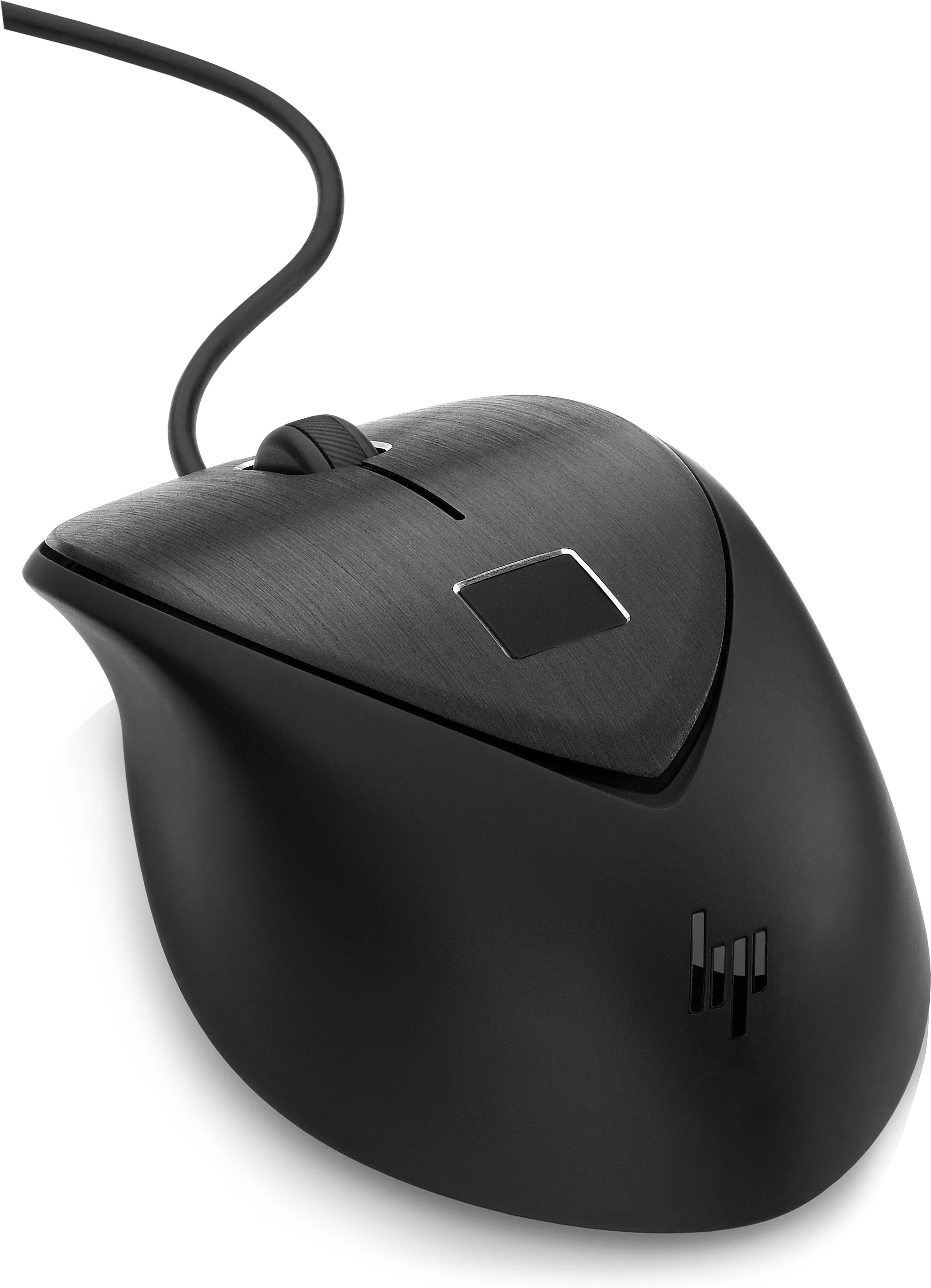 Hewlett Packard (HP) HP USB su laidu Fingerprint Pelė - Juodas