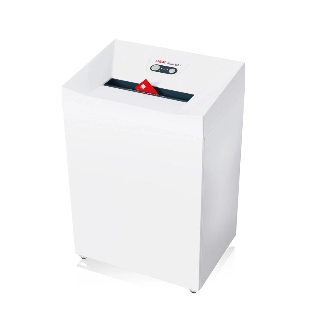 HSM 2350111 HSM Pure 530 - juostelės 3,9 mm / 19-21 lapas 80 g / 80 l šiukšliadėžė / P-2