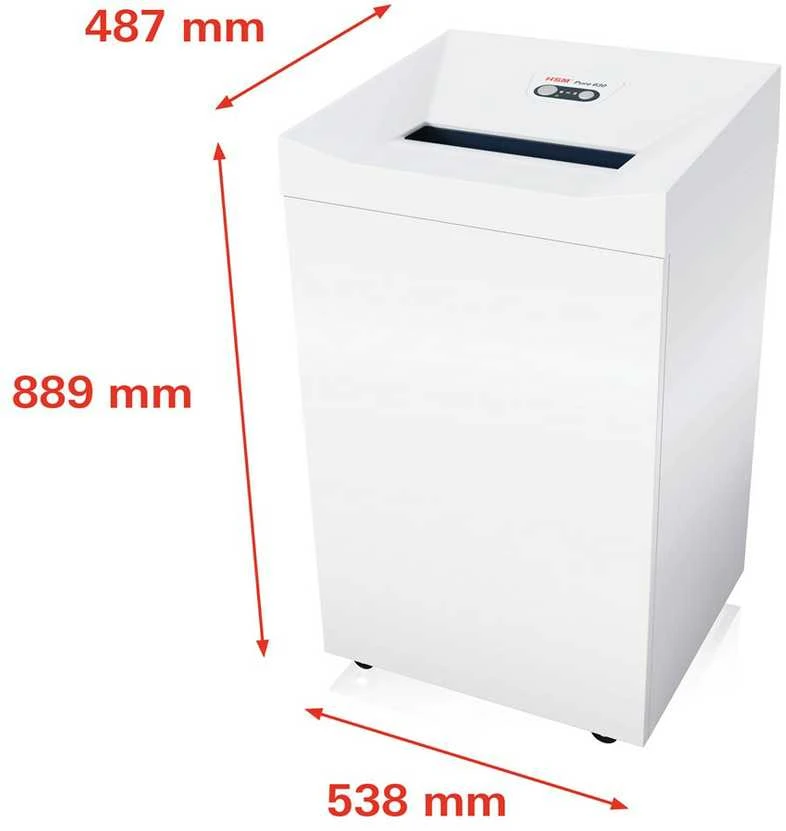 Dokumentų naikiklis HSM PURE 630 630 4,5x30mm E-3, F-1, O-3, P-4, DIN 3, T-4 130L 310mm 230V/50Hz EU