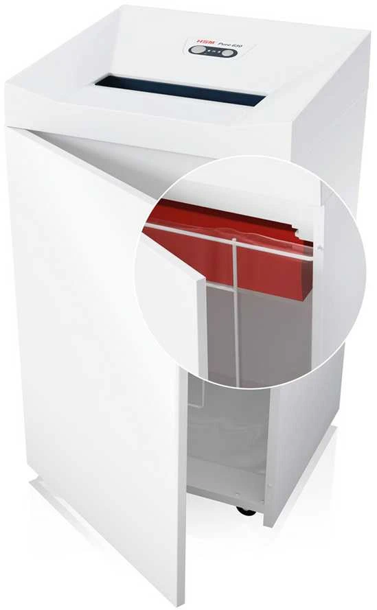 Dokumentų naikiklis HSM PURE 630 630 4,5x30mm E-3, F-1, O-3, P-4, DIN 3, T-4 130L 310mm 230V/50Hz EU