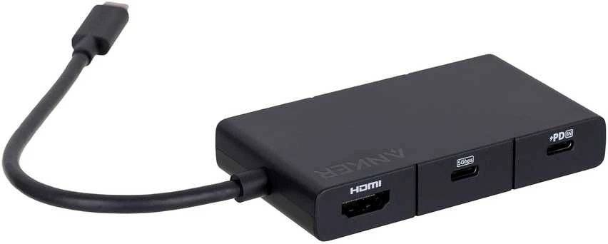 Anker 332 Wired USB 3.2 Gen 1 (3.1 Gen 1) Type-C Juodas