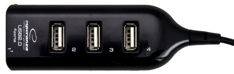 USB Adapteris - Esperanza EA116 480 Mbit/s, Juodas