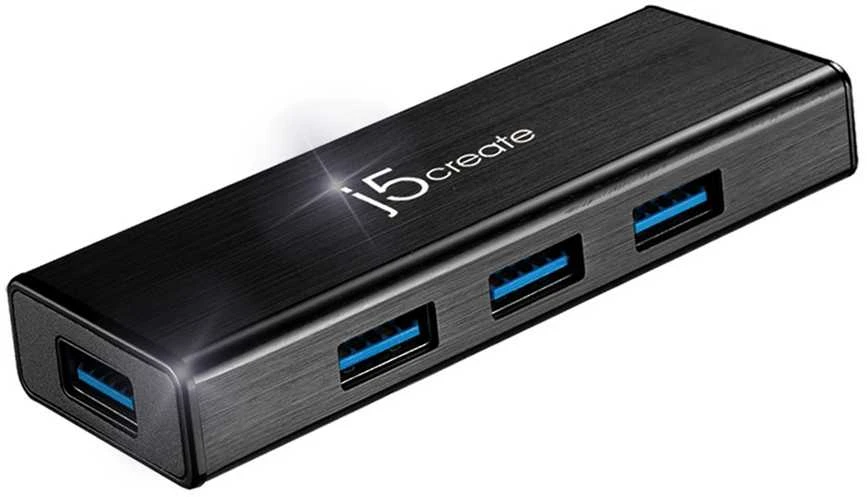 HUB USB j5create 1x microUSB + 4x USB-A (JUH340)