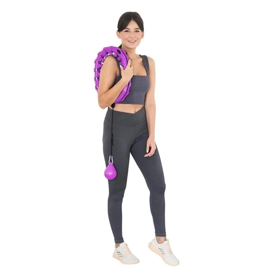 HHW12 PLUS SIZE VIOLET HULA HOOP WITH WEIGHT HMS