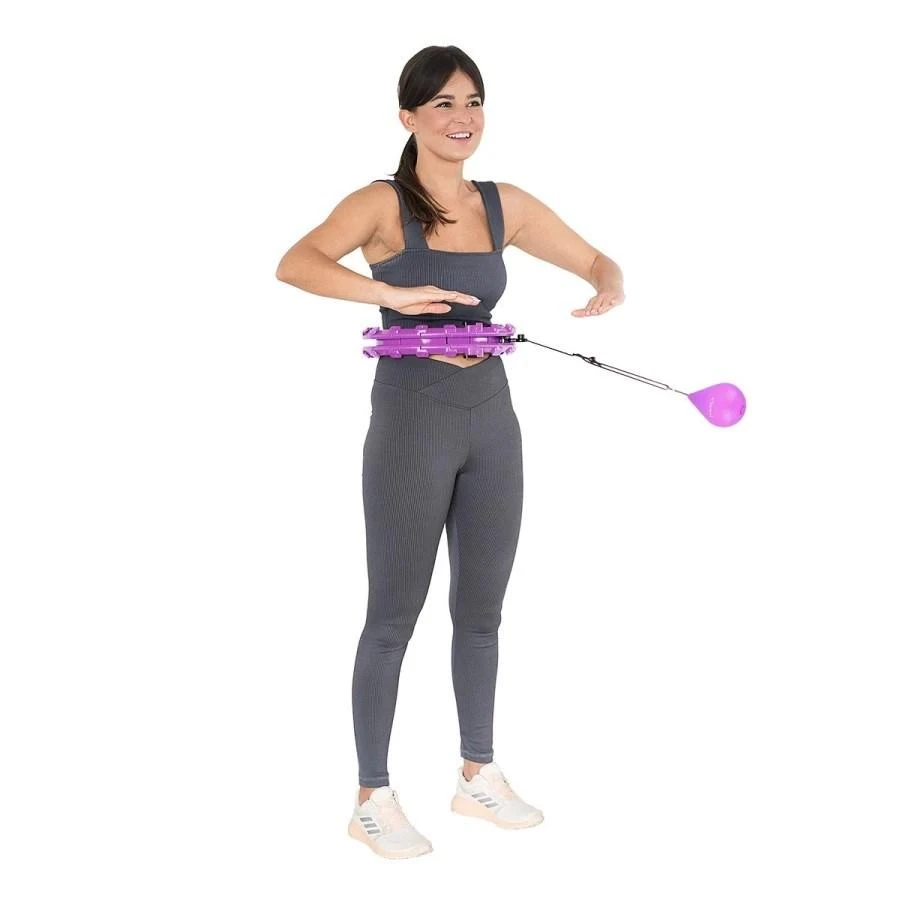 HHW12 PLUS SIZE VIOLET HULA HOOP WITH WEIGHT HMS