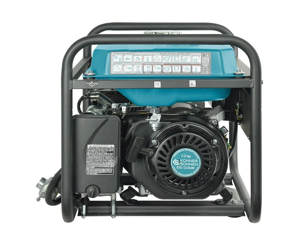 Hibridinis (benzinas/dujos) generatorius Könner & Söhnen, 2,6kW 230V KS 3000 G