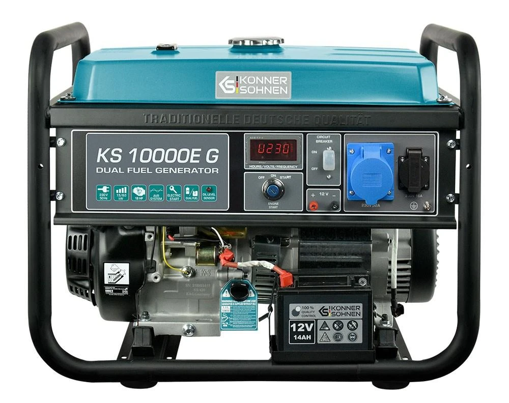 Könner & Söhnen hibridinis (benzinas/LPG) generatorius KS 10000E G