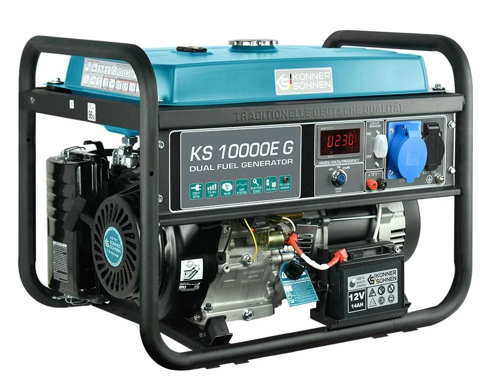 Könner & Söhnen hibridinis (benzinas/LPG) generatorius KS 10000E G