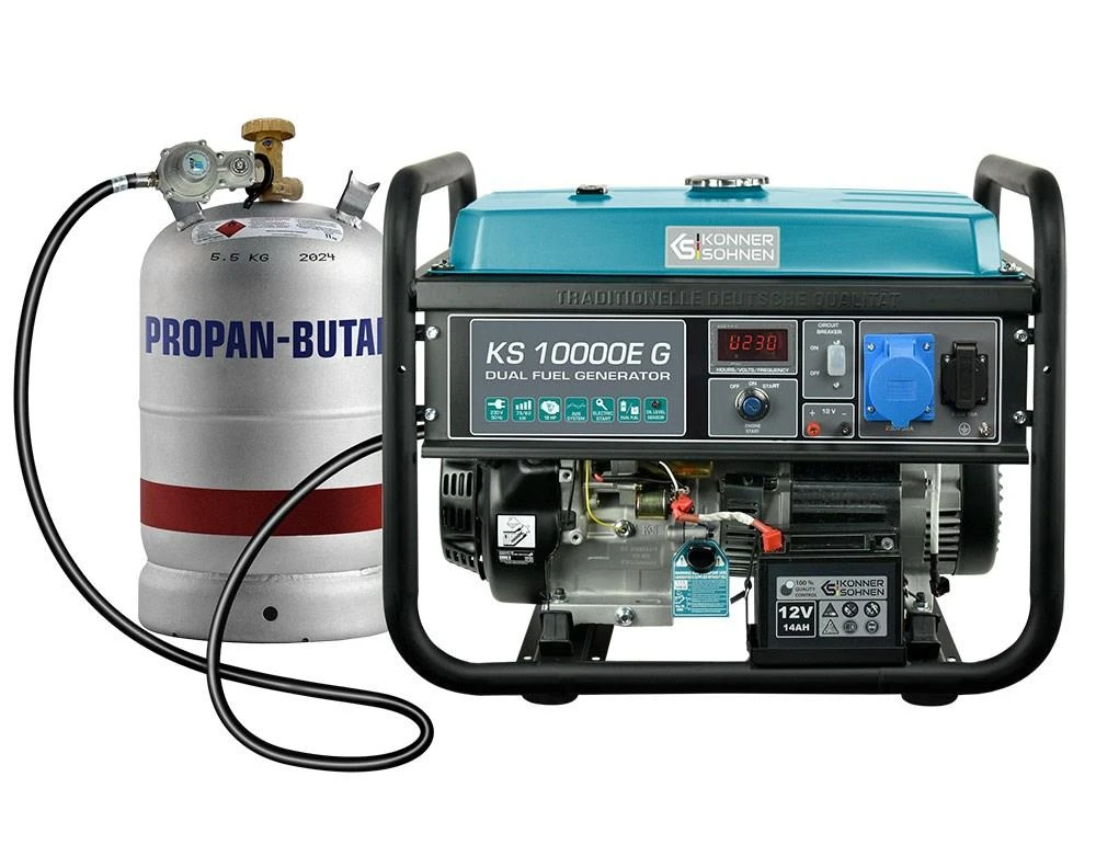Könner & Söhnen hibridinis (benzinas/LPG) generatorius KS 10000E G
