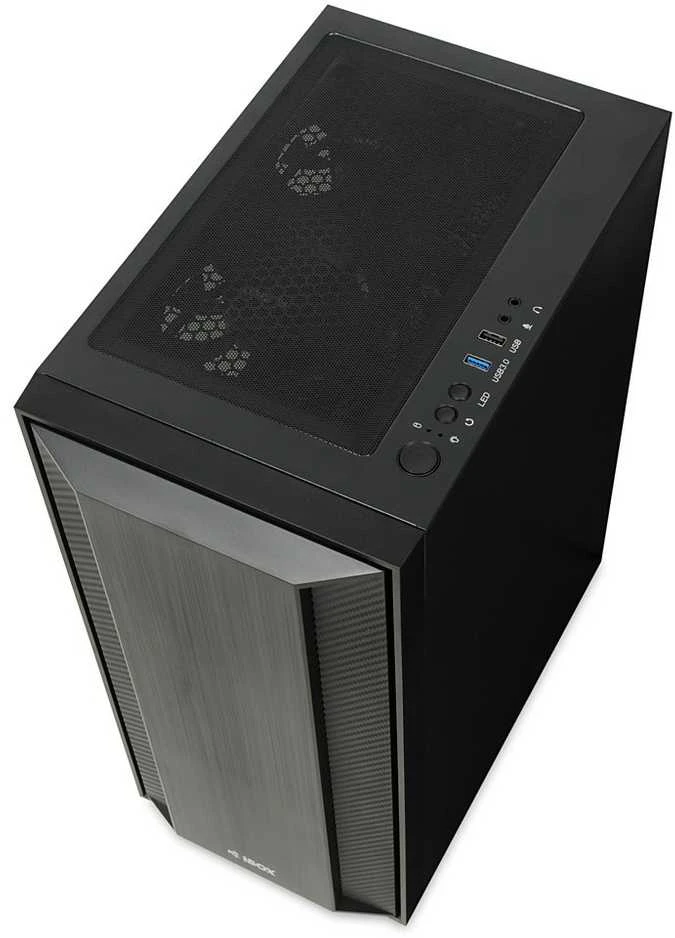 Kompiuterio Korpusas - iBox CETUS 906 ATX Midi Tower 29cm GPU 16cm CPU Aušintuvas Juodas