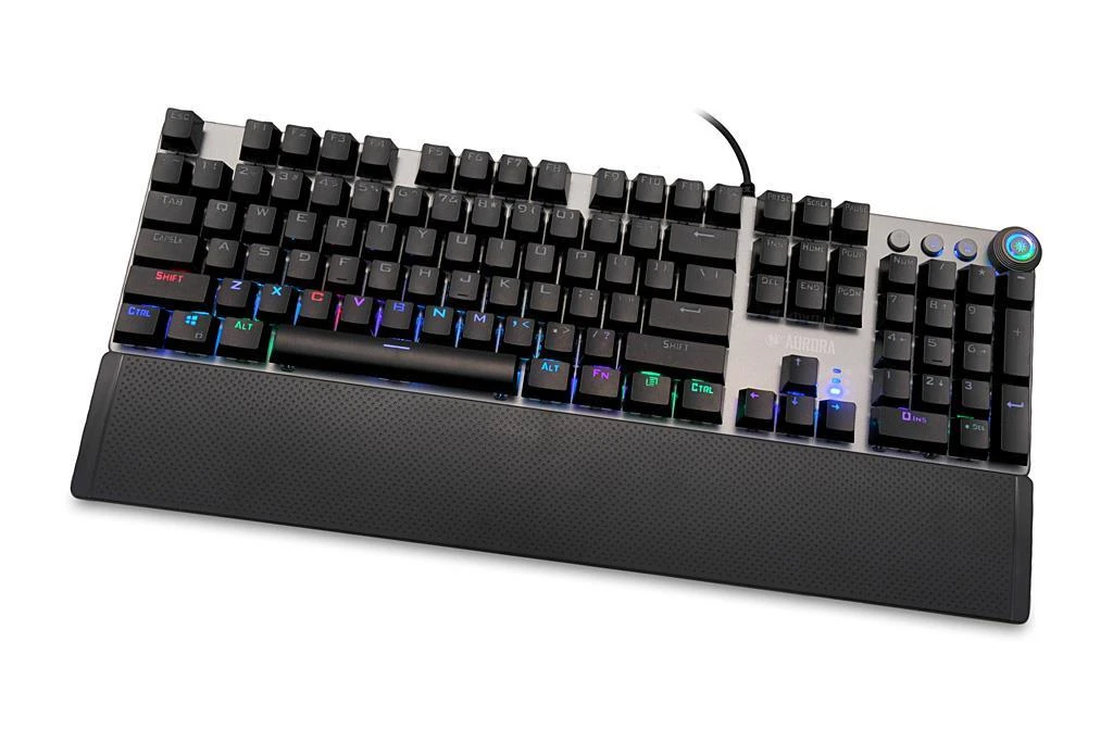 Mechaninė žaidimų klaviatūra IBOX AURORA K-4 IKGMK4, su pašvietimu, US išdėstymas, KRGD Red Switch