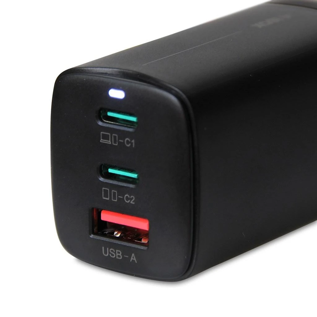 IBOX C-65 PD65W UNIVERSAL CHARGER GaN USB-C CABLE Juodas