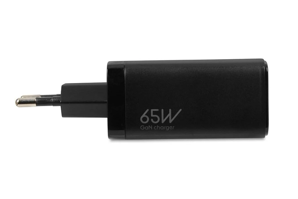 IBOX C-65 PD65W UNIVERSAL CHARGER GaN USB-C CABLE Juodas