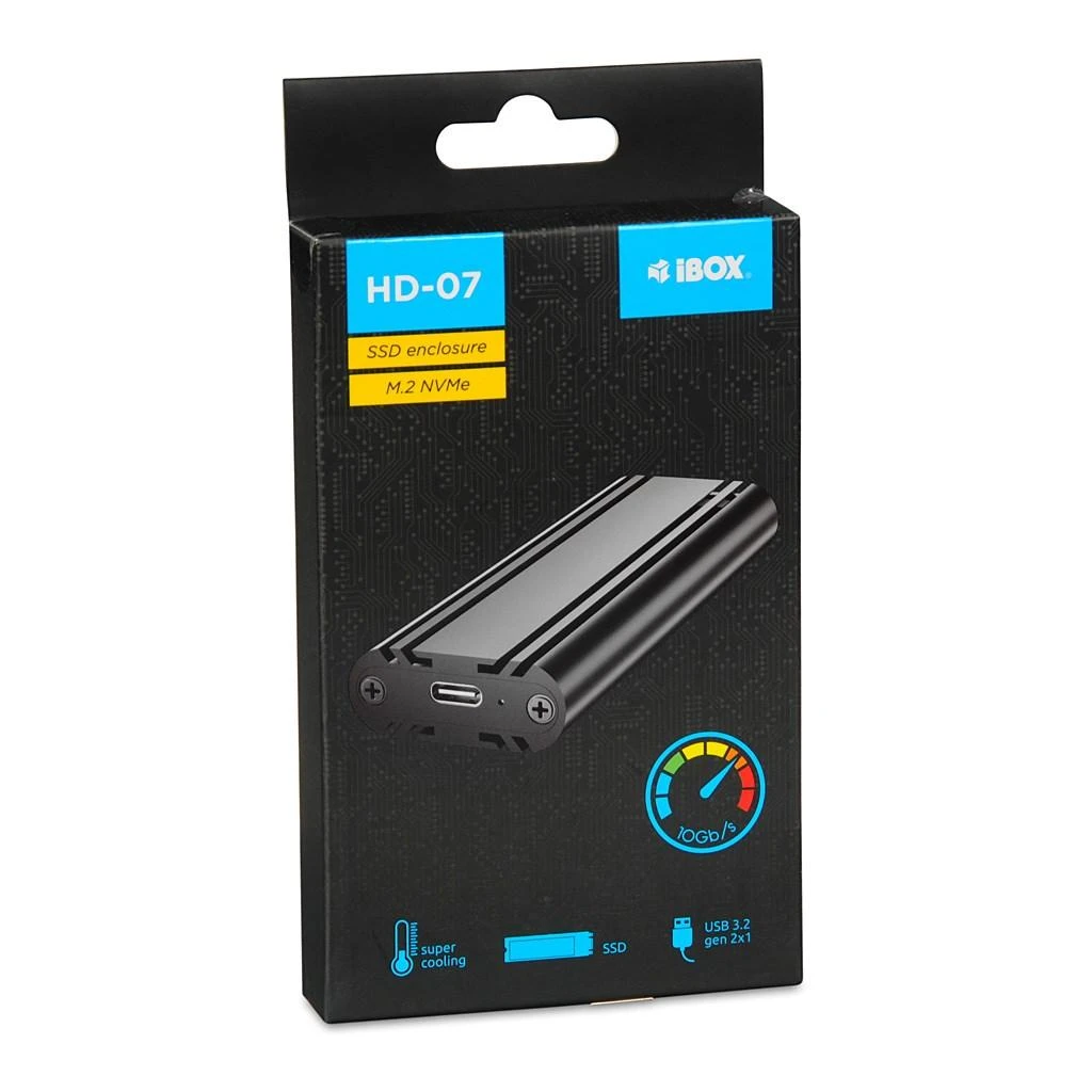 M2.NVME SDD dėklas iBOX HD-07 USB 3.2 Gen.2