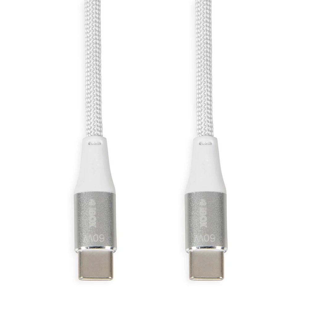 IBOX USB-C KABELAS 60W 1M Baltas