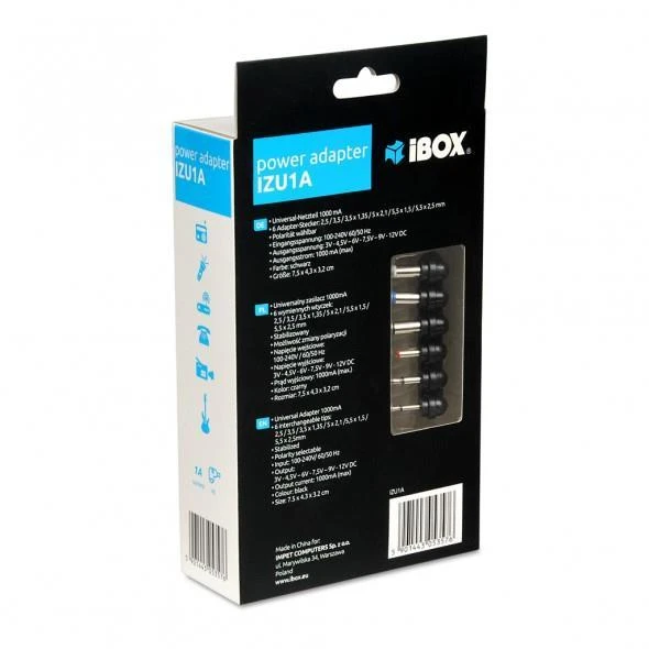 IBOX UNIVERSALUS MAITINIMAS 1A. 6 kištukai