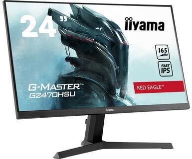 „IIYAMA G-Master GB2466HSU-B1“ 24 colių VA LED FHD lenktas monitorius, 16:9, 165 Hz, 250 cd/m², 1 ms, 2xHDMI, DP, 2x2W, garsas