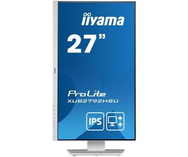 Monitorius Iiyama ProLite PROLITE XUB2492HSU-W5 - 1920 x 1080 FHD - 16:9 - 1000:1 - 250 cd/m² - 4 ms - 1 x DisplayPort (digital), 1 x HDMI (digital), 1 x VGA (analogue) - Baltas
