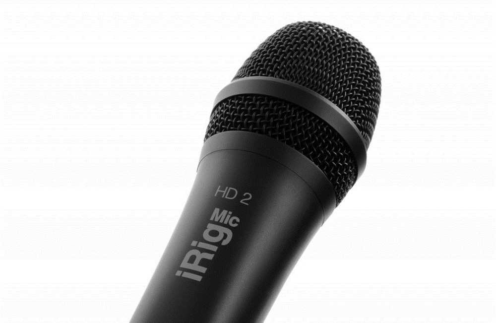 IK Multimedia iRig Mic HD2 USB mikrofonas, juodas